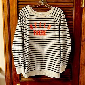 Old Navy striped sweatshirt